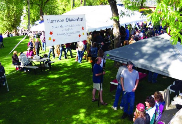 The Harrison Chamber of Commerce 2013 Oktoberfest in the city park  was well attended.